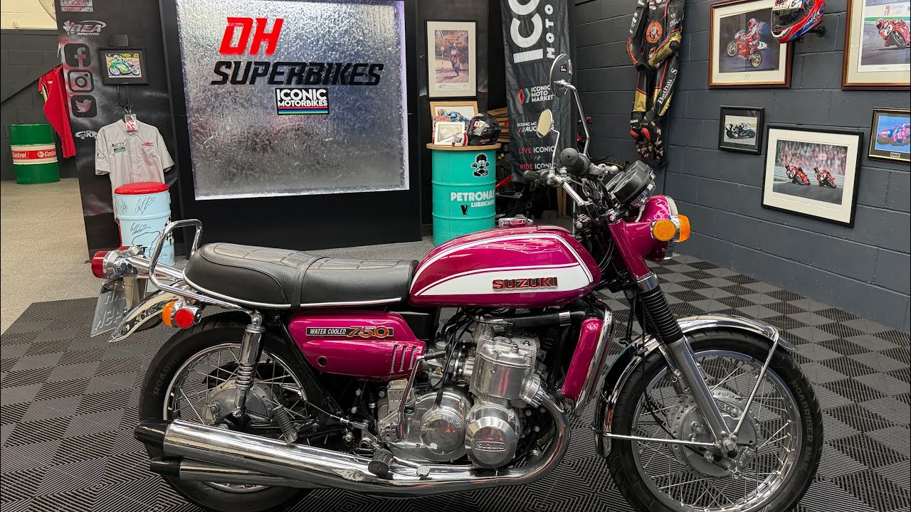 1972 Suzuki GT 750 Kettle Candy Lavender 2333 Miles MOT PX Swap 2