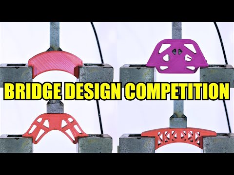 Which is the Strongest Bridge? Hydraulic Press Test!