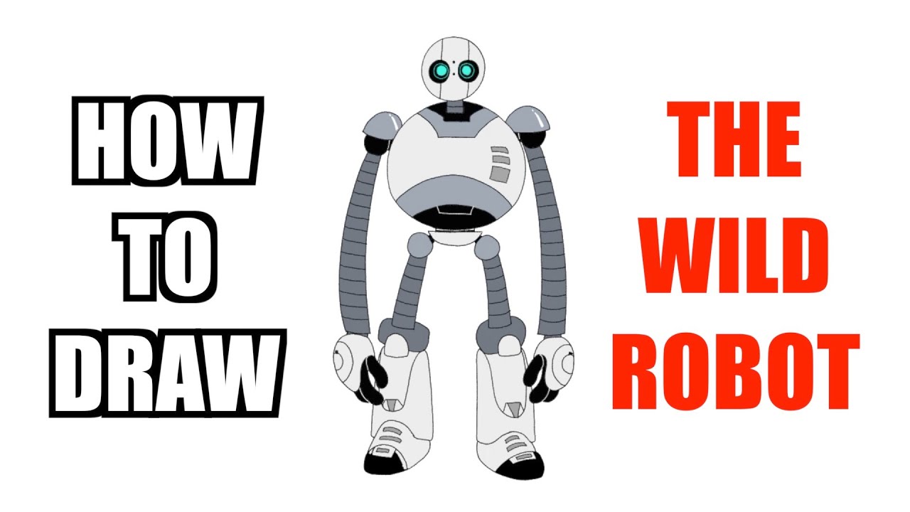 Robot Roz Draw Duck How to Draw WILD ROBOT Roz - Easy Drawing Tutorial for Beginners - YouTube