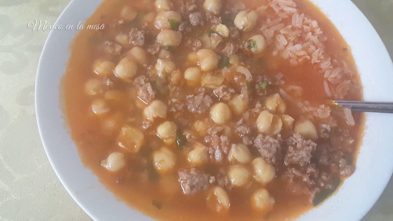 Garbanzos Con Carne Molida YouTube