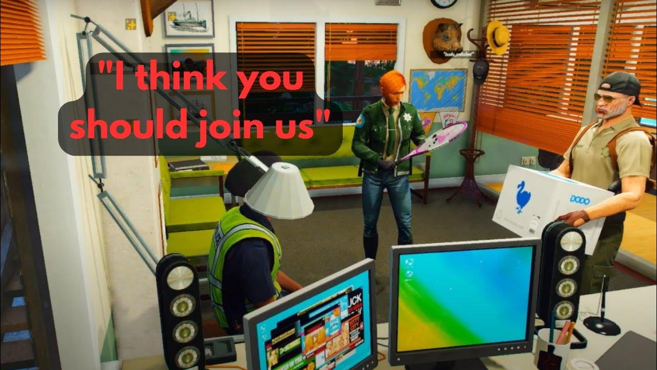 Tessa invites Johnson to the RANGERS NoPixel YouTube