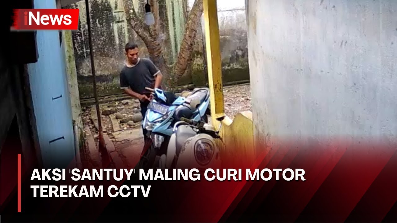 Viral Aksi Maling Curi Motor dalam Sekejap di Lubuklinggau Terekam CCTV