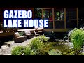 Tree Trunk Waterfall and Lake House Gazebo: Greg Wittstock, The Pond Guy