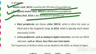 Clock System in MSP-430 Microcontroller