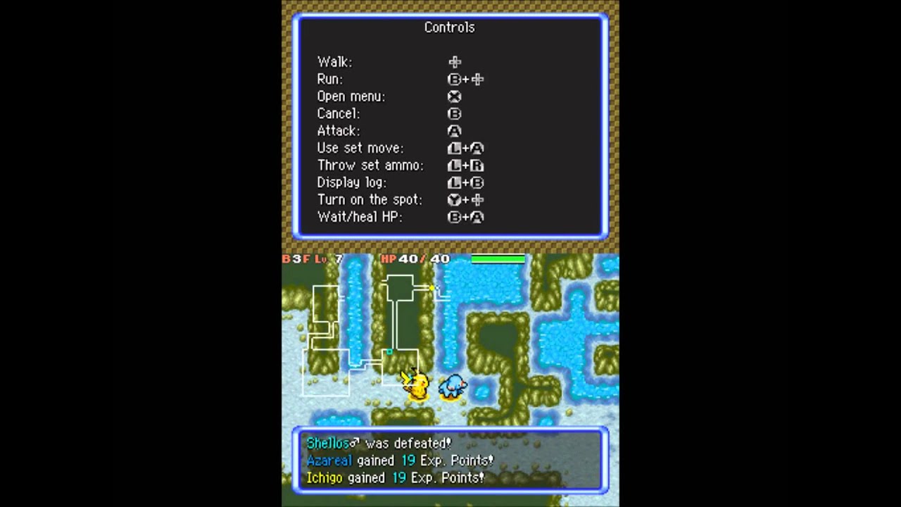 Pokemon Mystery Dungeon: Explorers of the Sky - First Mission aka Drenched Bluff (Part 7)