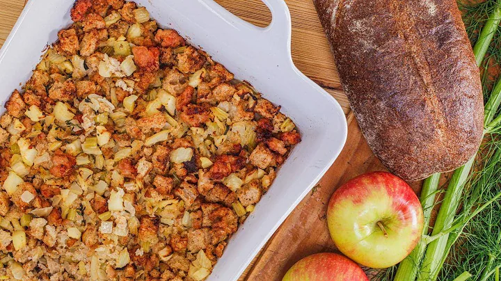 How to Make Apple and Fennel Stuffing with Chicken Sausage by Pamela Salzman