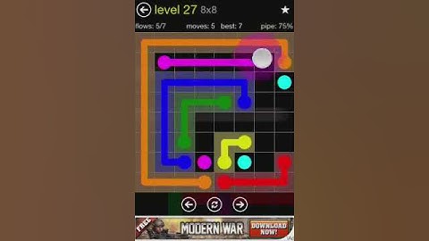 Flow 8x8 Walkthrough: Level 27 (Regular Pack)