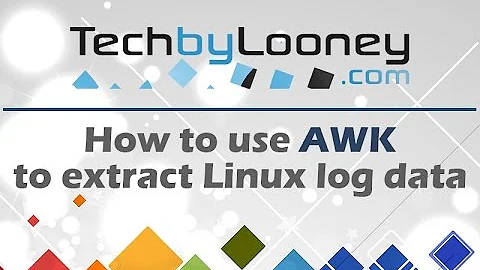 Use AWK to extract & format Linux log file output