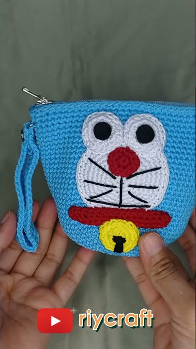Dompet Rajut Doraemon
