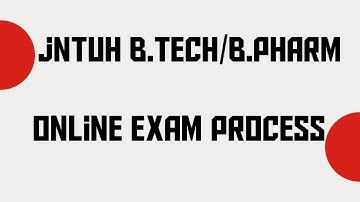 Jntuh online exam process||JNTUH latest updates||jntuh b.tech/b.pharm online exam process||