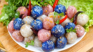 Pork Stuffed Tapioca Pearls: Saku Sai Moo (สาคูไส้หมู)