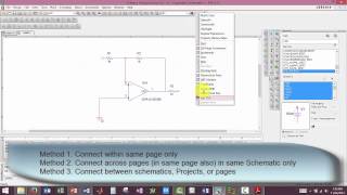 OrCAD; placing parts, edit schematics, edit existing parts, and connect parts up in multiple ways