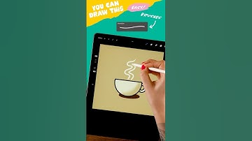 Coffee Drawing ☕️ #SpringOnYoutube #artwithflo