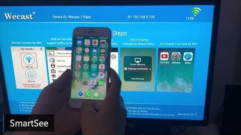 Setup steps of Wecast WiFi HDMI Display Dongle on iPhone