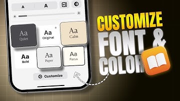 How to Customise Font and Screen Colour Settings in Apple Books on iPhone | Change Apple Books Theme