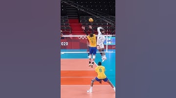 Spike true the shoulder by Ervin Ngapeth 🇫🇷#volleyball #shorts #volleyballtips