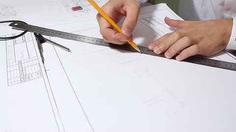 Architect Drawing On White Paper Stock Video