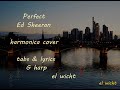 Perfect  Ed Sheeran  harmonica cover  harmonica tabs and lyrics  G harp  el wicht