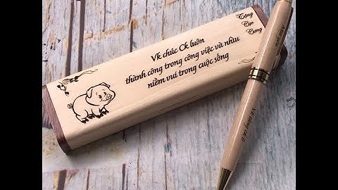 Bút Khắc Tên Theo Yêu Cầu BÚT GỖ KHẮC LOGO MIỄN PHÍ THEO YÊU CẦU - Công ty Laser Sài Gòn