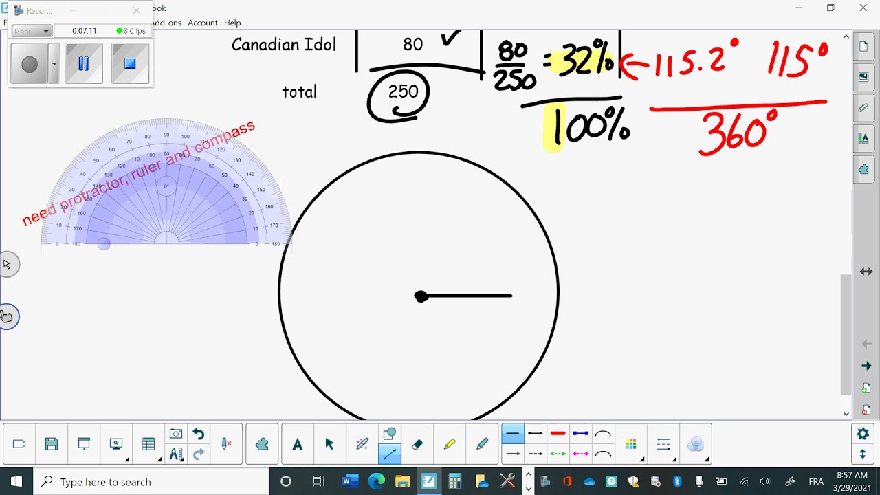 Lesson 35 Circle Graph - YouTube