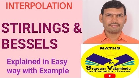 STIRLINGS,BESSELS IN TELUGU @VATAMBEDUSRAVANKUMAR