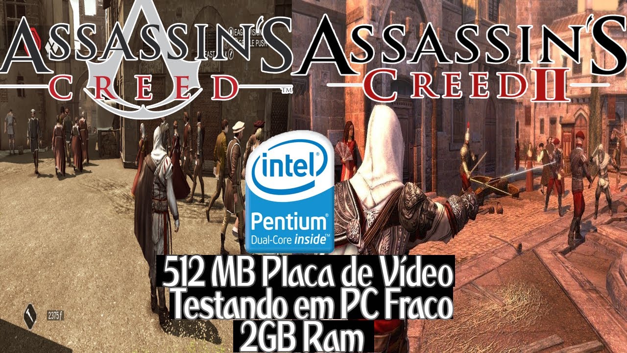 JOGOS LEVES PARA PC FRACO 2 GB DE RAM - ASSASSINS CREED 2 