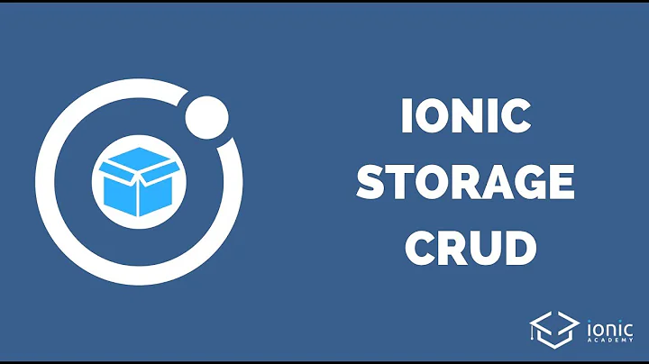 How to Create Basic Ionic Storage CRUD Operations