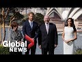 Prince Harry and Meghan Markle receive official welcome in Australia