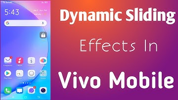Dynamic Sliding Effects in Vivo Phone in English | Vivo Mobile Best Feature in English
