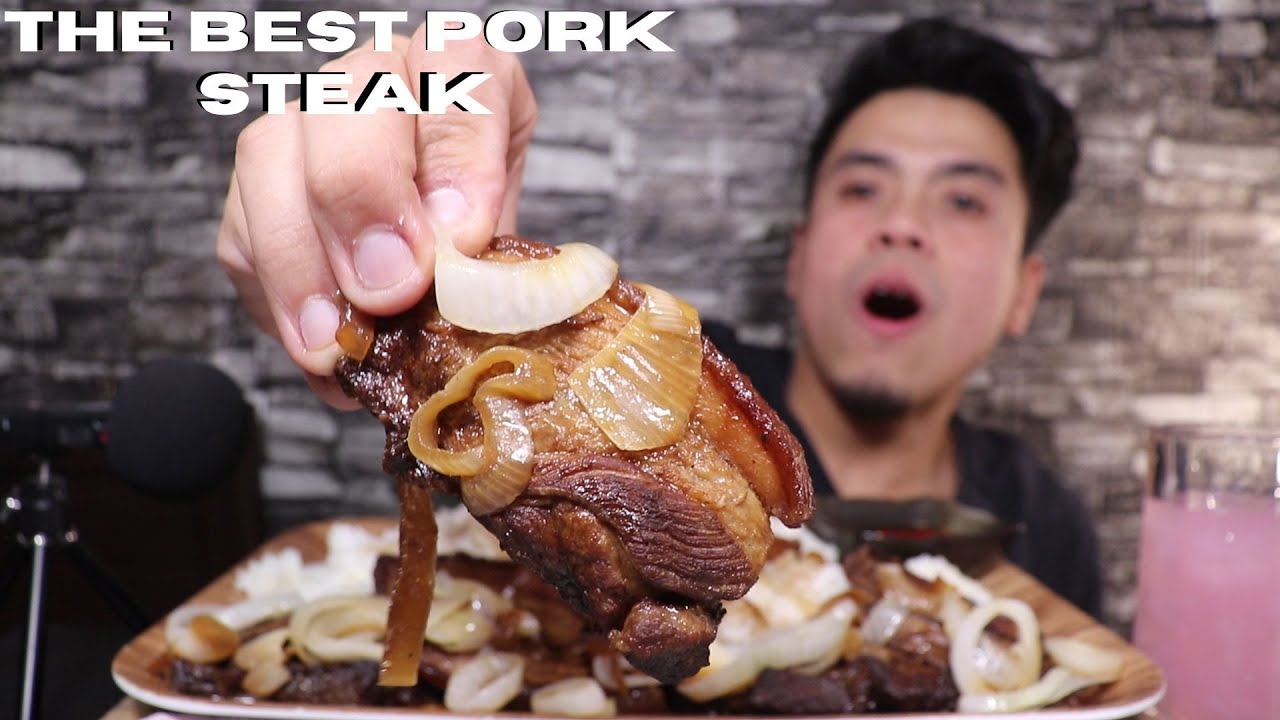 THE BEST PORK STEAK MUKBANG