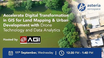 Webinar: Digital Transformation in GIS for Land Mapping & Urban Development Using Drone Technology