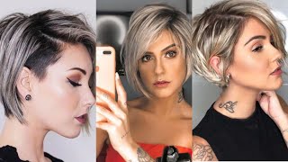 Edgy short pixie haircut style |Top trendy short pixie bob haircuts for Thick hairs