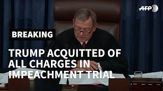 US President Donald Trump acquitted of all impeachment charges | AFP