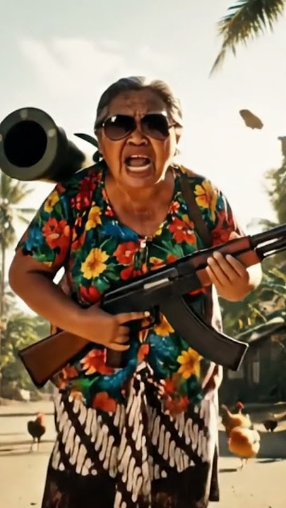 Nenek Turunkan Bom Nuklir! Ayo Ngewangi Perang Le🔥🤣#fyp #veo3 #perang #viral