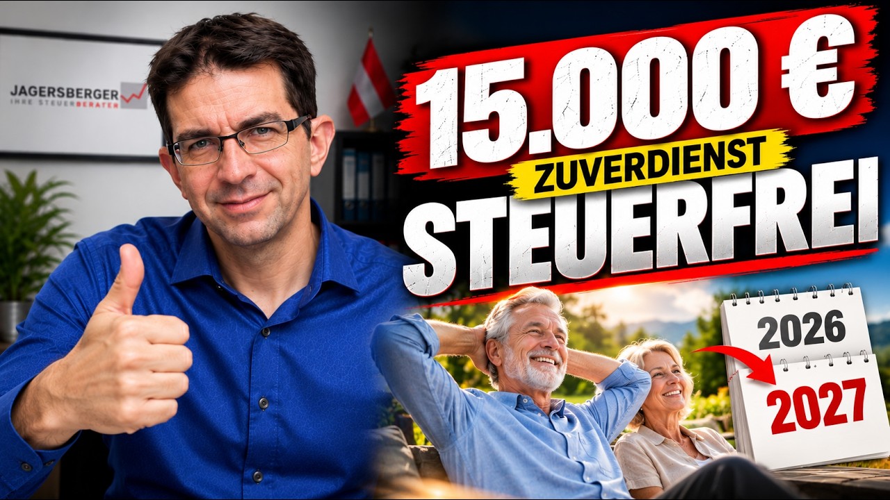 Aktivpension 2027: So kannst du 15.000 € steuerfrei dazuverdienen