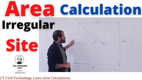 How to calculate the Area of Irregular site | irregular site Area Calculation