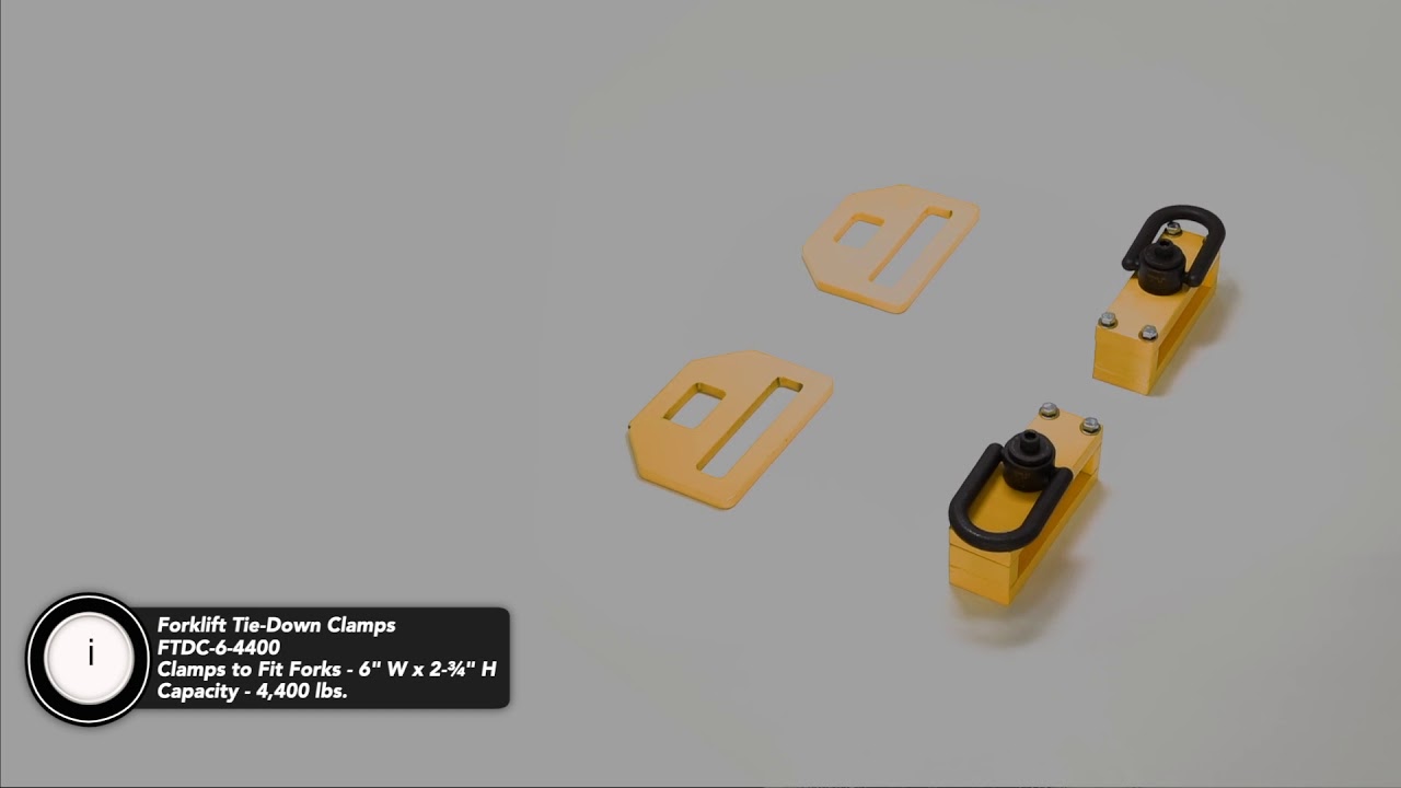 FTDC Forklift TieDown Clamps YouTube