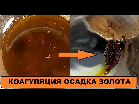 КАК КОАГУЛИРОВАЛ ПЫЛЬНЫЙ ОСАДОК ЗОЛОТА ПОСЛЕ ЖЕЛЕЗНОГО КУПОРОСА