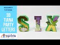 DIY 3D letters - Princess Tiana Themed Birthday Party - Assembly Tutorial