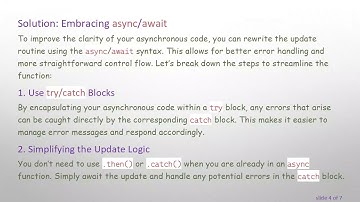 How to Use async/await and Avoid .then in Sequelize Updates