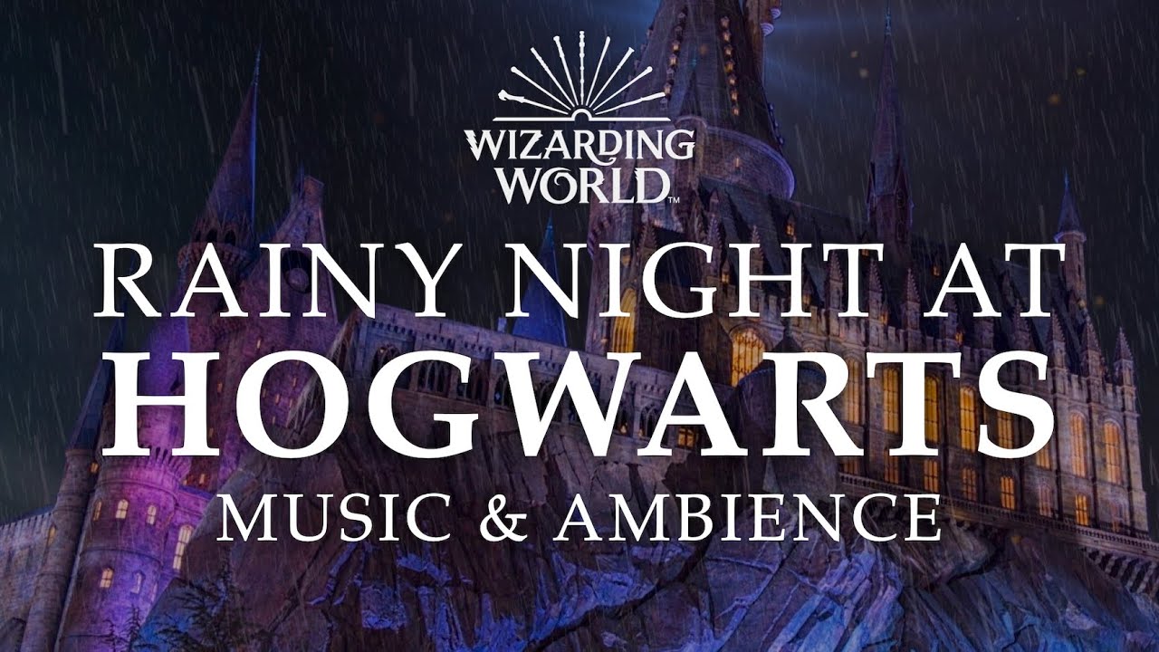 Harry Potter  Fantastic Beasts  Rainy Night at Hogwarts Peaceful Music and Ambience