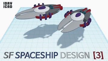 [1DAY_1CAD] SF SPACESHIP DESIGN [3] (Tinkercad : Know-how / Style / Education)
