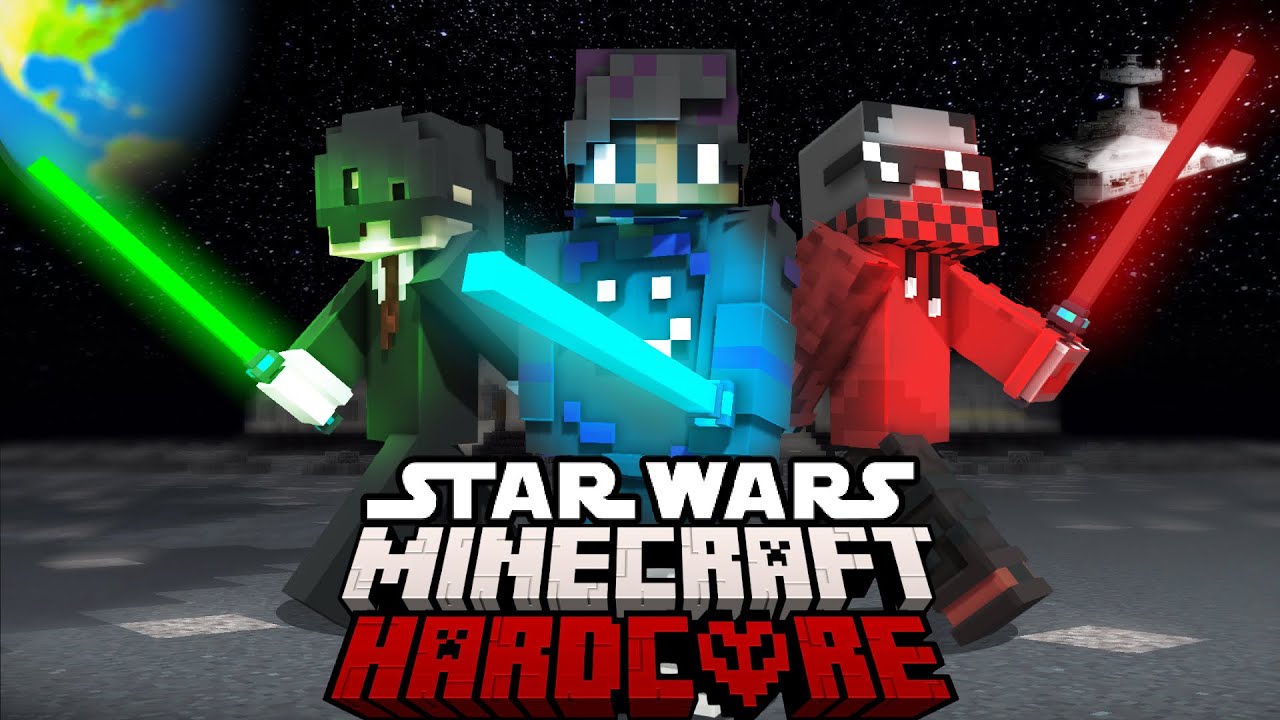 100 Players simulate a STAR WARS BATTLE ROYALE in Minecraft…