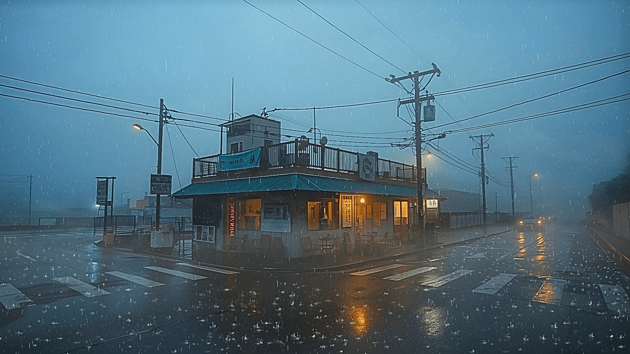 Vintage 90s Rainy Café 🌧️ Nostalgia Café Lofi to Study, Relax & Sleep — Listen Now