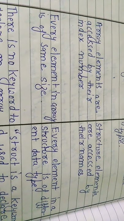 difference between array and structure in c language #array #structure ...