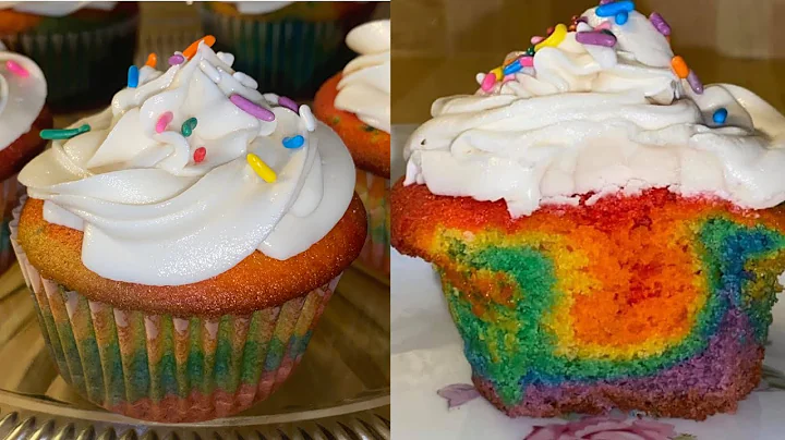 Rainbow Cupcakes Recipe | How To Make Colorful Rainbow Cupcakes | Bake With Me | Ep. 469 🌈🧁