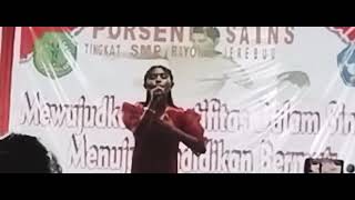 Ajang Prestasi Vokal Solo (Juara Satu Tingkat SMP) Kecamatan Jerebuu Ngada Flores 