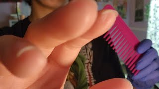 ASMR up close hand movements, hand sounds, objects close to/touching screen(no talking)