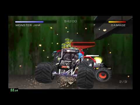 Speedrun: Monster Jam: Maximum Destruction-The Junkyard Deathmatch (Easy) [PB] [1m 32s]
