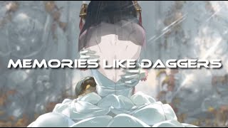 Memories like daggers [Lyrics]